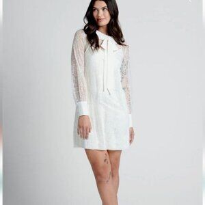 Modcloth Honeymoon Maven Shift Dress Large New Romantic Lace Party Bridal Women'